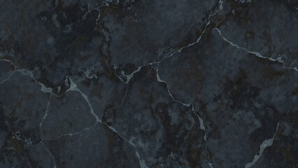 Dark marble surface with prominent white veins and cracks.