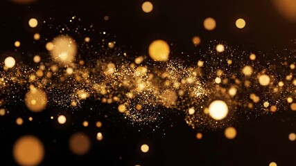 Abstract gold bokeh background for celebrations and festive events