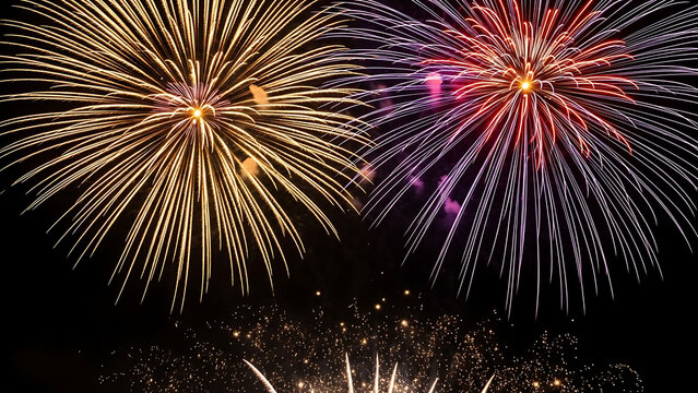 fireworks in the sky