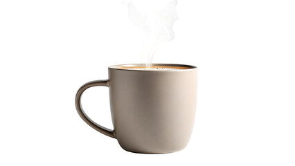 Steaming Cup of Coffee: A cozy, warm image of a single coffee cup emitting gentle steam, inviting you to embrace a moment of calm and contentment.