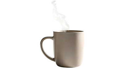 A Steaming Cup of Beverage: A serene capture of a solitary ceramic mug, holding the allure of a warm, stimulating drink, where wisps of vapor gracefully escape into the atmosphere.