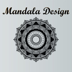 Intricate Black And White Circular Pattern For Art, Decor, And Meditation