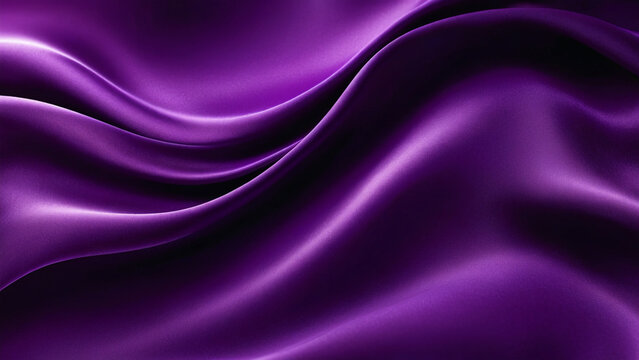 The emperor's cloak smooth, endless waves of molten velvet and deep royal purple, captured in a dramatic, fluid, shimmering cascade