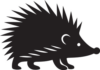  Hedgehog Silhouette Vector