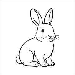 vector illustration of a rabbit