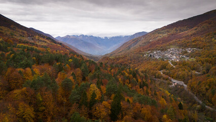 The beauty of Vigezzo Valey, Piedmont, Italy in autumn