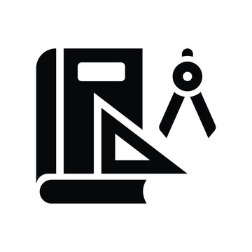 math glyph icon illustration vector graphic.eps