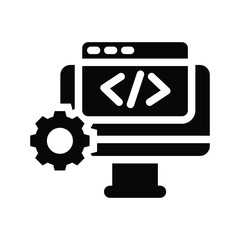  web development glyph icon illustration vector graphic.eps