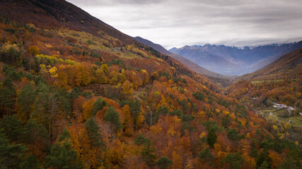 The beauty of Vigezzo Valey, Piedmont, Italy in autumn