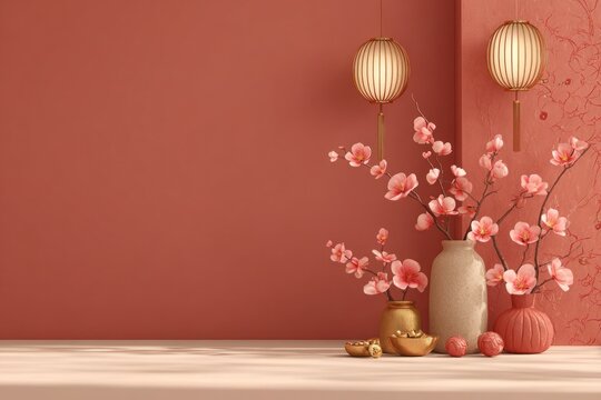 Chinese New Year 2026 celebration background