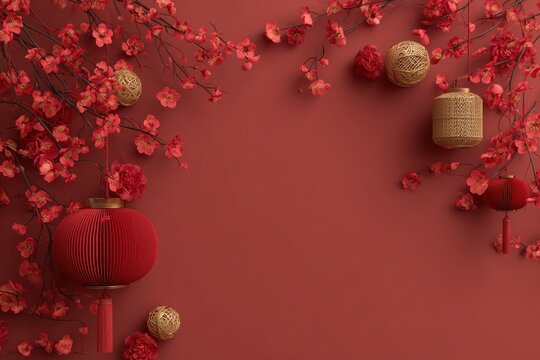 Chinese New Year 2026 celebration background