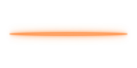 Soft glowing orange horizontal line for highlights, separators, neon effects, and modern graphic design accents