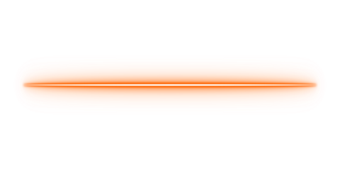 Soft glowing orange horizontal line for highlights, separators, neon effects, and modern graphic design accents