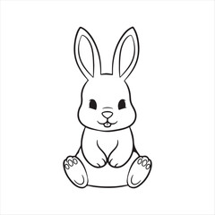 vector illustration of a rabbit