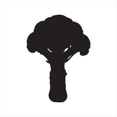 silhouette of a tree