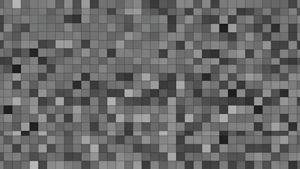 Monochromatic Pixelated Grid Pattern abstract background