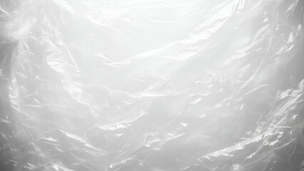 Obraz premium Crinkled translucent plastic sheet texture with bright light
