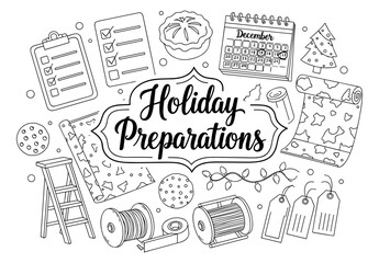 Festive holiday preparations: embrace the season with decoration and celebration essentials