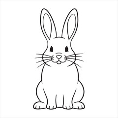 vector illustration of a rabbit