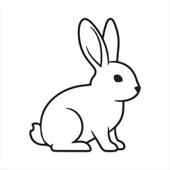 vector illustration of a rabbit