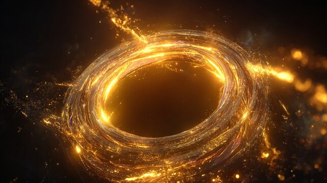 A circular of light in the dark 10 - Powered by Adobe