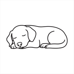 vector illustration of a dog