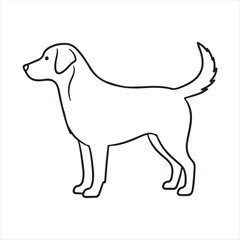 vector illustration of a dog