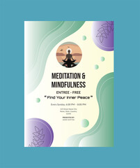 Elegant Meditation Flyer Template Layout