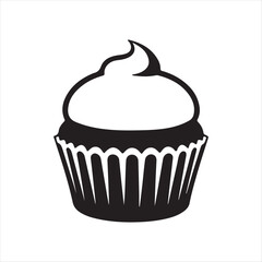 cupcake vector illustration