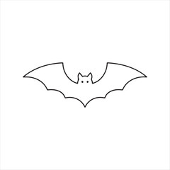 vector illustration of a halloween bat