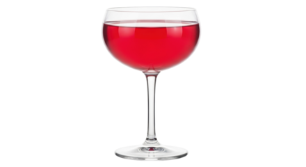 Red wine in a glass isolated PNG, alcoholic beverage on transparent background for design and advertising