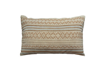 Decorative cushion with knitted pattern