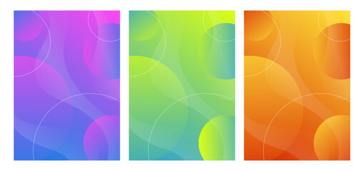 Abstract Gradient Background with Soft Circle Shapes