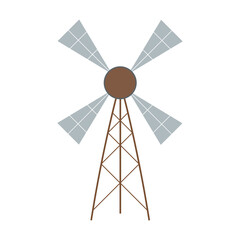 windmill isolated on white background