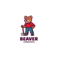 Beaver Lumberjack Logo