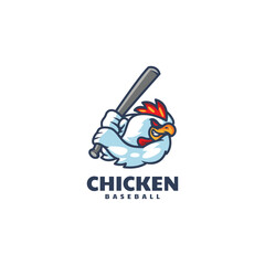Chicken Baseball Logo