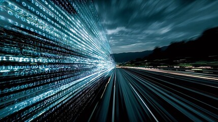 Digital data streaming quickly on information highway
