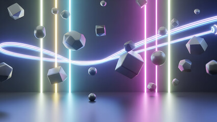 Global business network and digital communication technology connect the world with bright, glowing light and star-like energy across the blue vector illustration