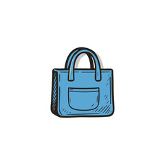 Bag icon logo flat vector design