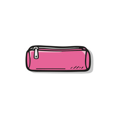 Pencil box icon logo flat vector design