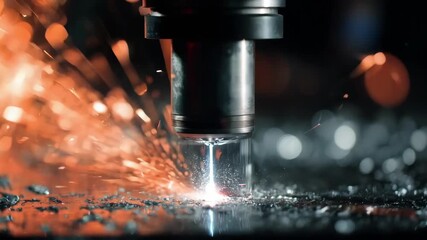 Medium shot focusing on hybrid plasma electrolytic oxidation method combining high voltage and frequency for superior protective coating results.