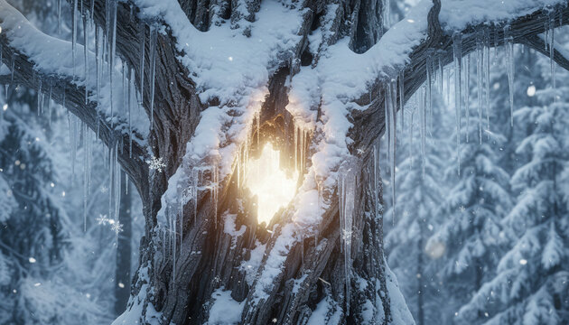 Epic Fantasy Winter Landscape Photography, Snowbound Adventure Atmosphere