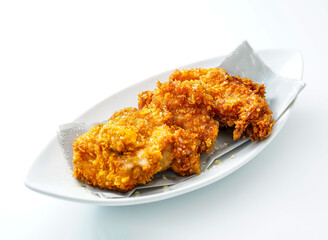 Savor the flavor of golden fried chicken, perfect for a satisfying meal. Crispy, delicious, and ready to enjoy! A culinary delight for any occasion.