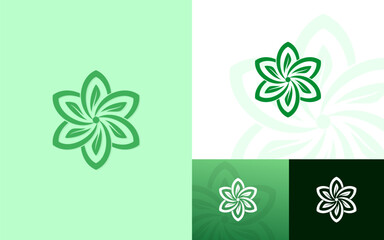 Leaf logo design. Green Leaf logo design. Ecology Logo vector design illustration. Trendy and modern symbol leaf for logos, websites, and templates.