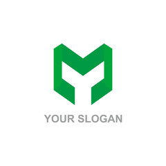 M Logo. M letter logo vector. Letter MY Logo design. Initial M logo design vector. MY logo business and symbols template