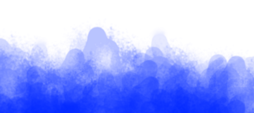 Blue watercolor painting features soft, overlapping brushstrokes creating an abstract, gradient effect