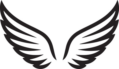 Bird Wings modern logo symbol Vector Art, Icons, and Graphics