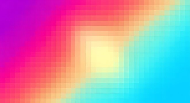 Abstract gradient pixel background colorful geometric pattern for modern design vibrant backdrop