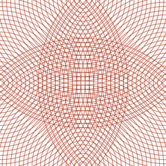 The image is a pattern of lines and shapes in orange and white. The pattern is intricate and complex