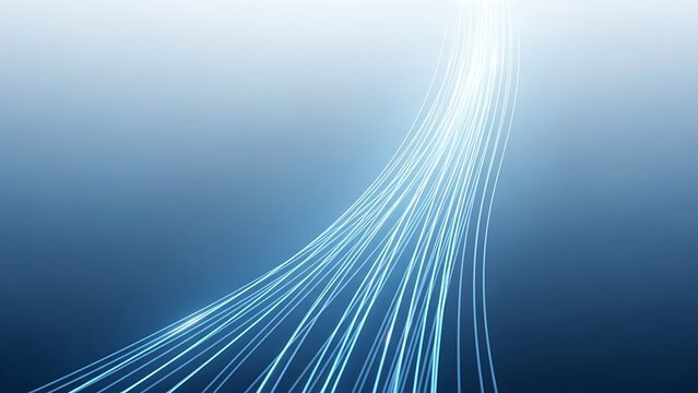 Modern technology background showing sleek blue lines for futuristic innovation concepts and digital transformation solutions with network connectivity